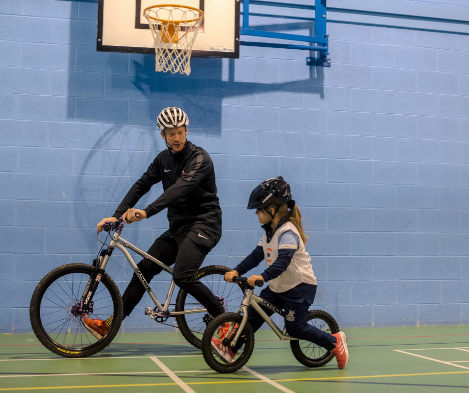 Ed Clancy OBE coaching with the Clancy Briggs Cycling Academy